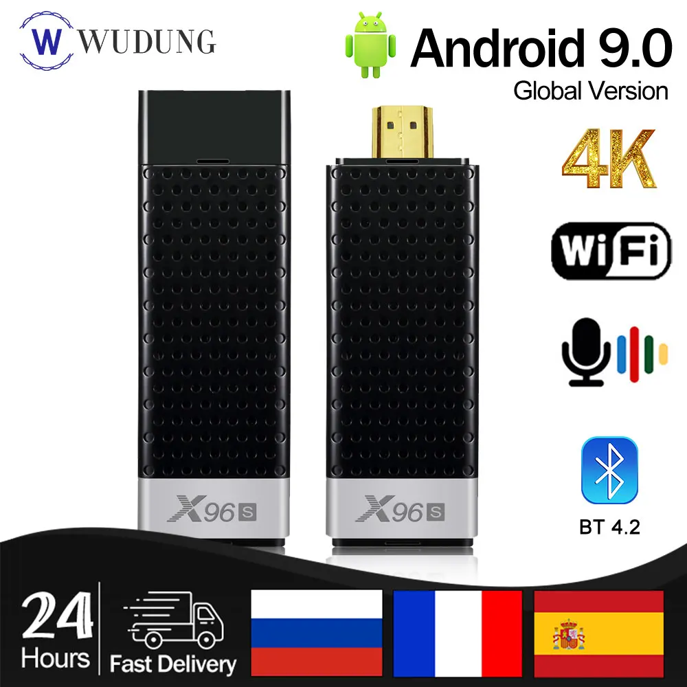 X96S TV Stick Amlogic S905Y2 DDR4 4GB 32GB Android 9.0 TV Box X96S Mini PC  5G