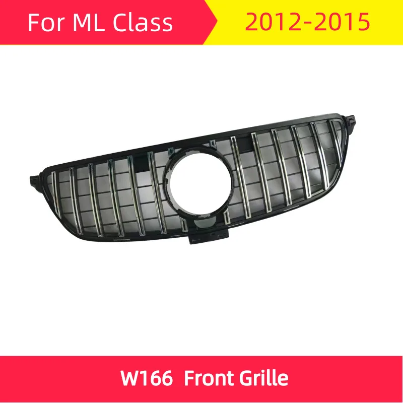 GT Передняя решетка для mercedes W166 2012- ML класс ML300 ML320 ML350 ML400 ML450 ABS передний Стайлинг автомобильной решетки