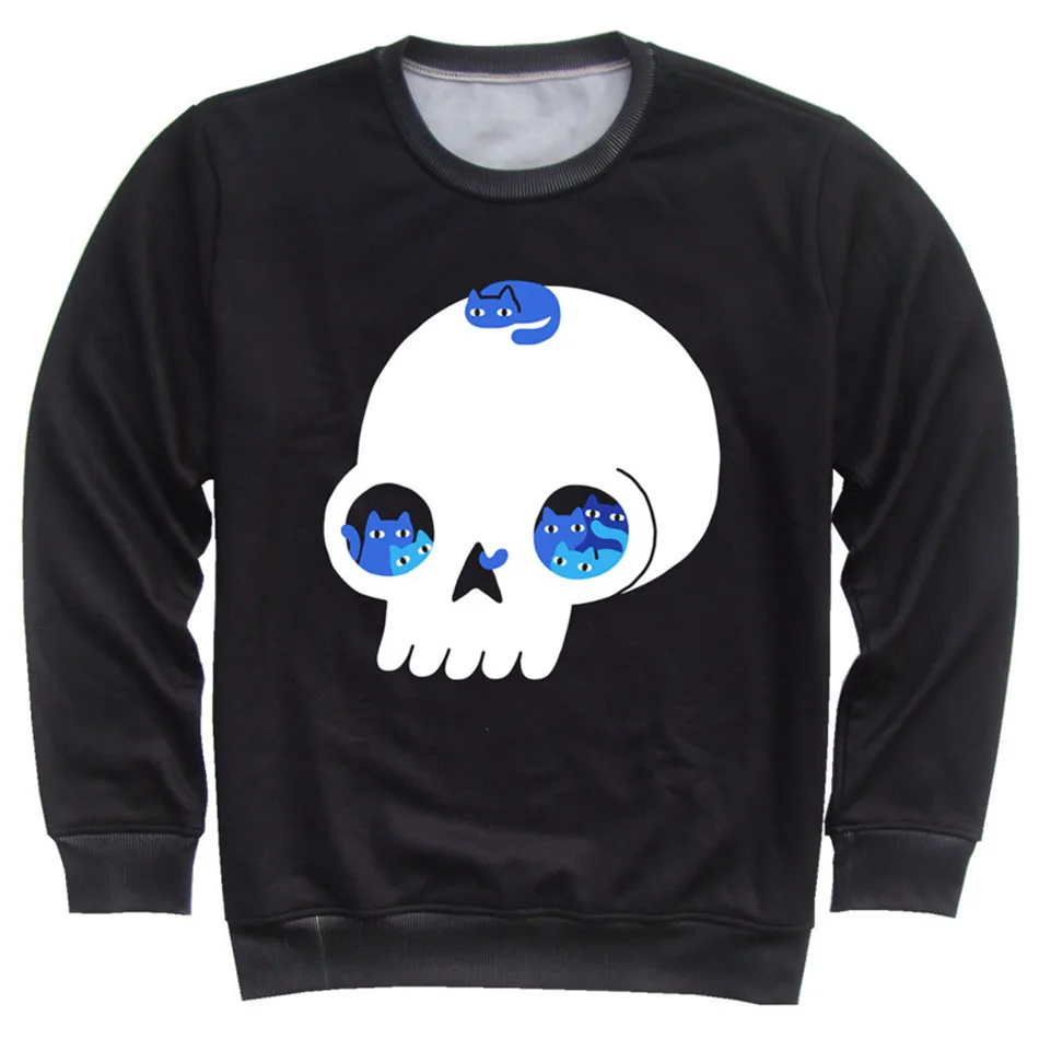 Children Cute Animal Cat Unicorn UFO Skull Red Heart Ninja Print Sweatshirts Kids 3D Hoodies Spring Boys Girl Pullover Tops - Цвет: as picture show-132