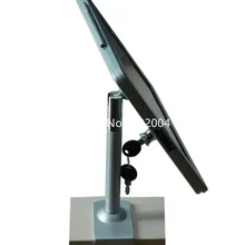 Гибкая дом ipad безопасности замок планшетное настольное крепление плоские, ПК Дисплей Корпус компьютера ЗАМОК чехол с зажимом для ipad 2/3/4/воздуха