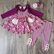 Conice/ г., осенний комплект изысканной одежды для девочек, модные топы, детская одежда 2GK908-1464