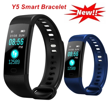 

Y5 Smart Bracelet Color Screen Heart Rate Blood Pressure Monitor Fitness Wristband Waterproof IP67 Call Reminder Smart Sportband