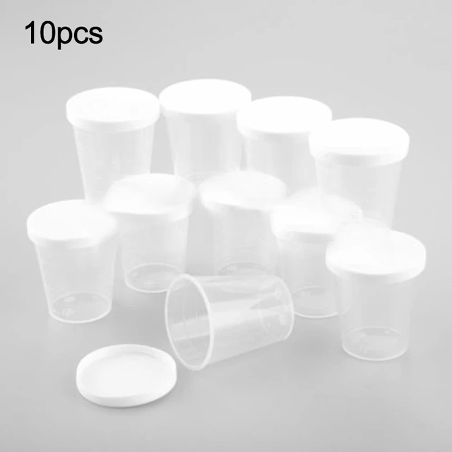 10pcs 15ml/30ml Transparent Clear Plastic Double-scale Medicine Measuring  Cup