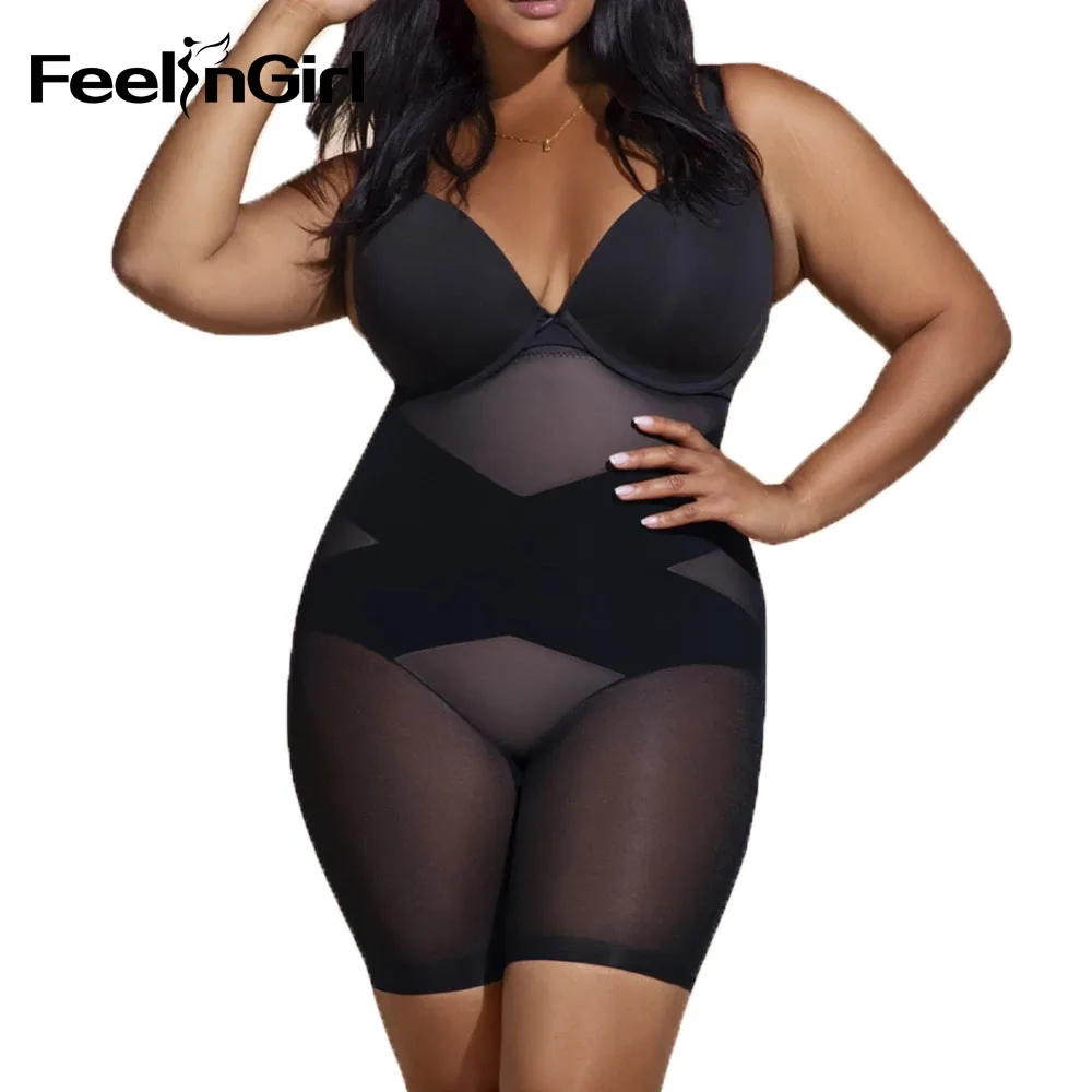 FeelinGirl Fajas Colombianas Shaper Seamless Shapewear Tummy Control Thigh Slimmer Postpartum Butt Lifter Slimming Underwear