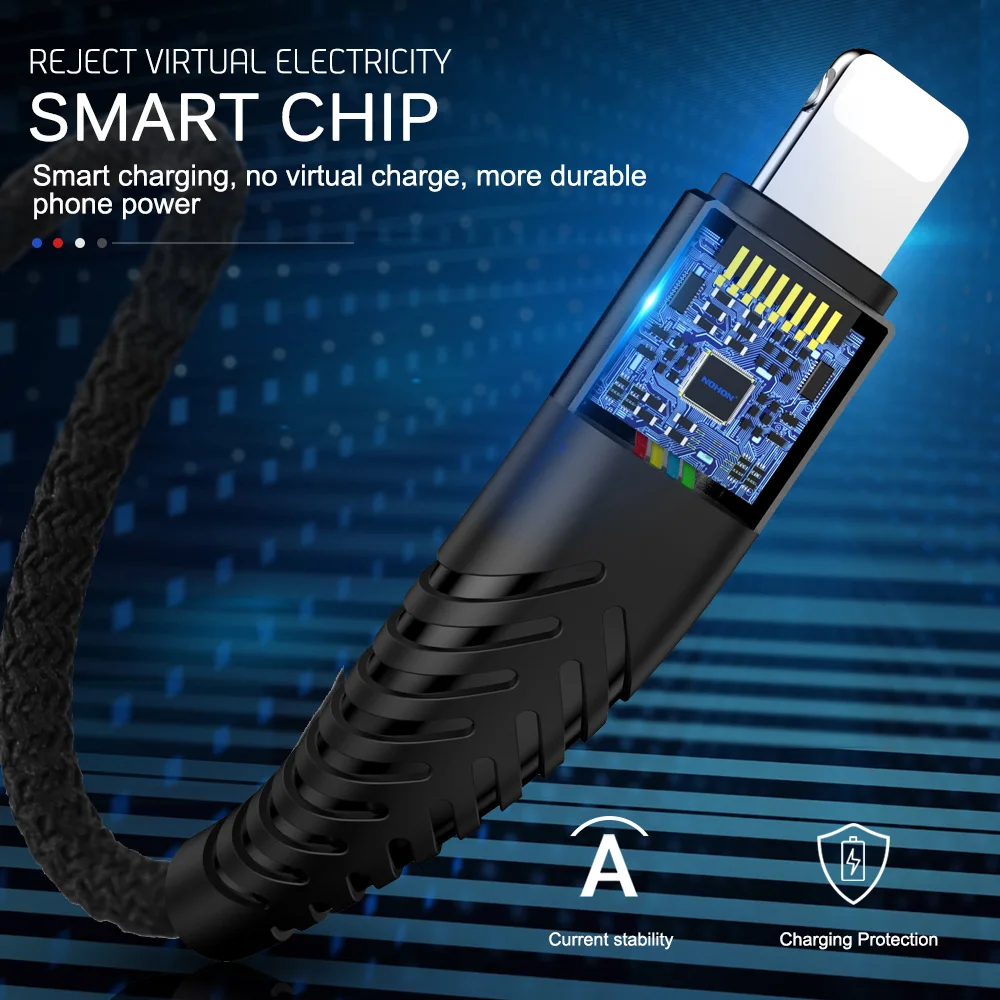 1м 2м 3м USB кабель для iPhone 12 11 Pro Max X XS XR 5 6 S SE 2020 5S 6S 7 8 Plus Apple iPad mini Быстрая зарядка