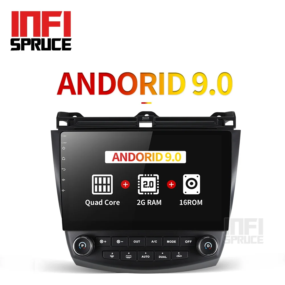 

android 9.0 car dvd gps player for honda Honda Accord 7 2003-2007 with radio gps navigation support mirror link steering wheel