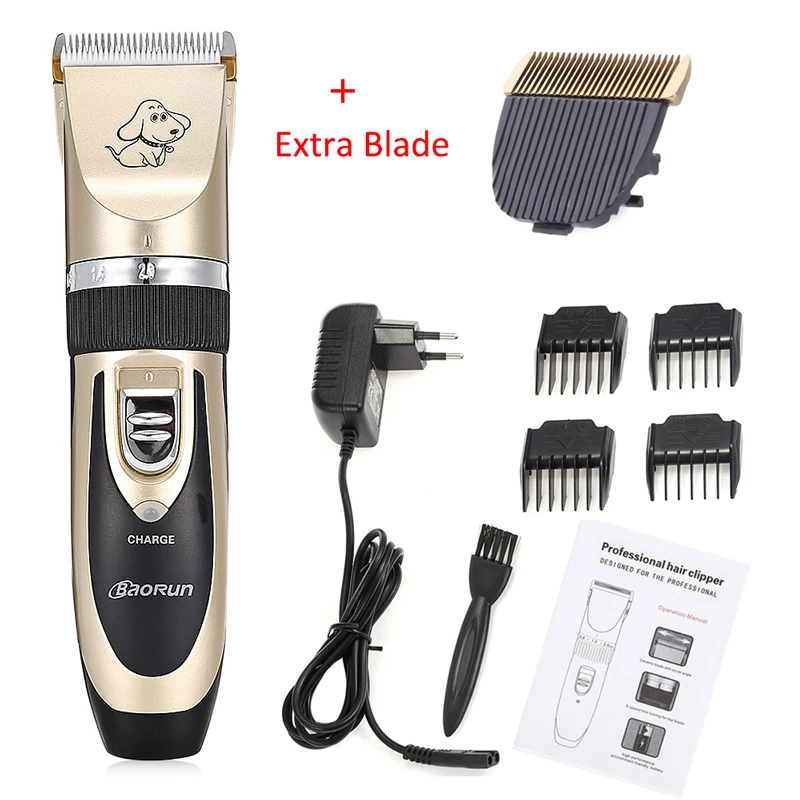 Professional Dog Hair Clippers Trimmer Electric Pet Grooming Tool Rechargeable Cat Shaver Hair Cutter Dog Haircut Machine EU US