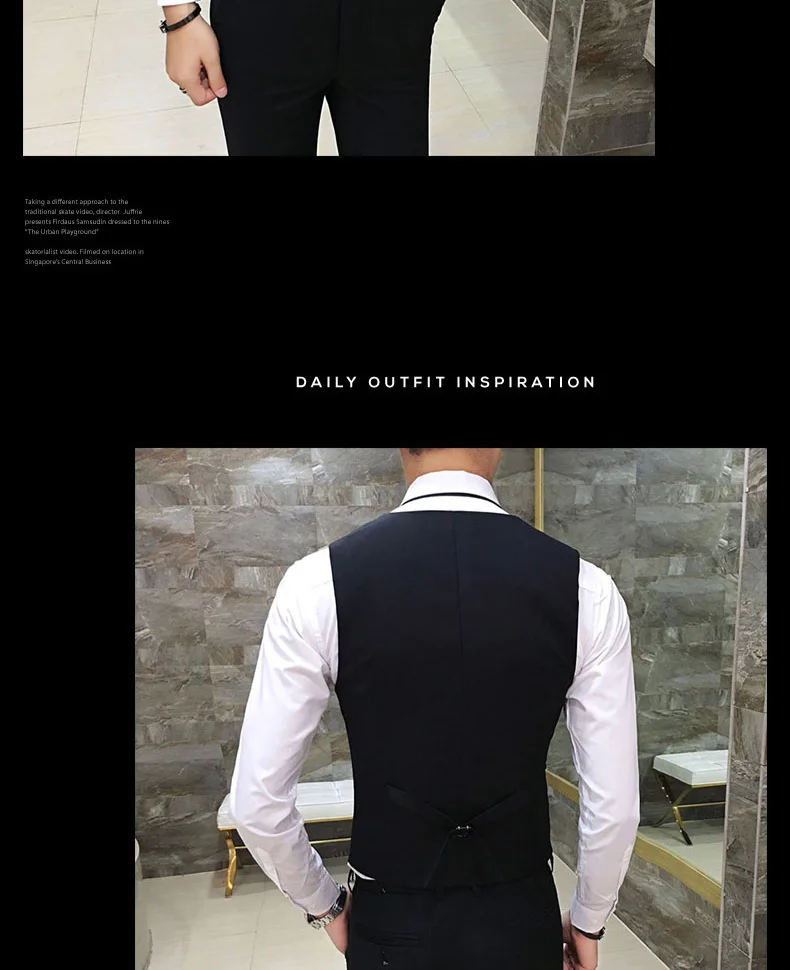 Стиль Для мужчин Повседневное Бизнес корейско-Стиль Slim Fit