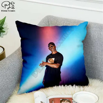 

Black JAY-Z character pattern 3D printed Polyester Decorative Pillowcases Throw Pillow Cover Square Zipper Pillow cases style-3