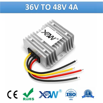 

XWST DC DC 36v to 48v 4A 192W Step Up Boost Module 48v DC Voltage Booster DC Switching Power Supply 48volts Regulator