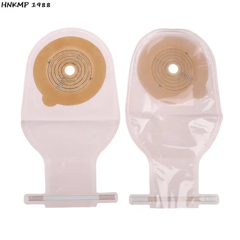 10Pcs Colostomy Bags 15-65mm Stoma Pouch Bags One-piece Open Ostomy Bags Skin Color No Need Clip Translucent Colostomy Bag 4