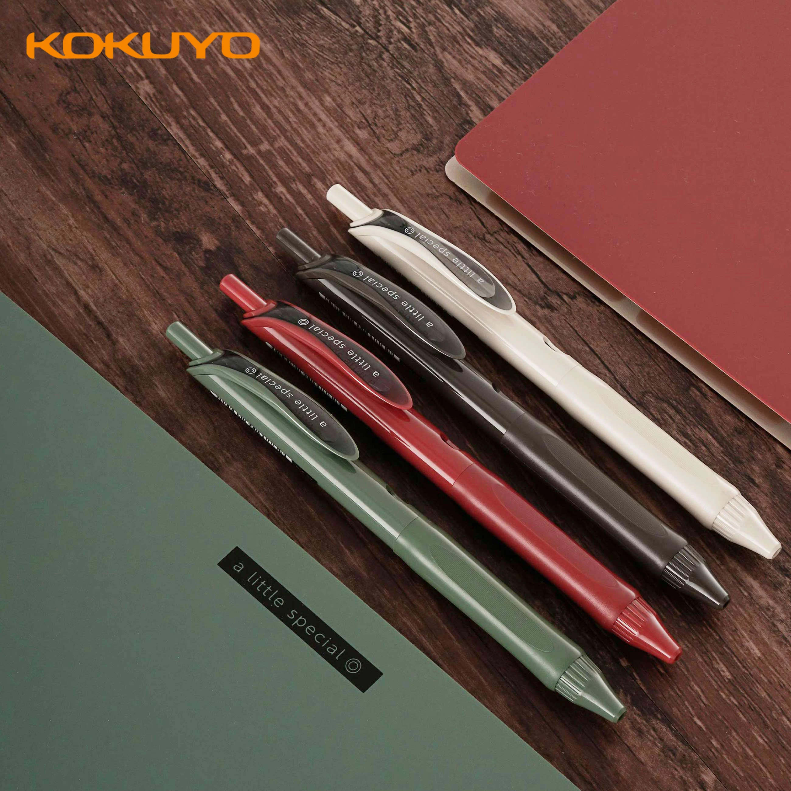 4 Japanese KOKUYO Black Gel Pens WSG-PRS302 Limited Edition 0.5mm Simple  Natural Retro Color Pen Barrel Quick-Drying Pen And Ink - AliExpress