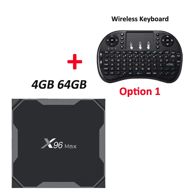 ТВ приставка iLEPO X96MAX Android 8,1 9,0 четырехъядерный процессор Amlogic S905X2 4 ГБ 32 ГБ 64 Гб 2,4G и 5 ГГц Wifi BT 1000M 4K телеприставка X96 Max X2 - Цвет: 4G 64G and Keyboard1