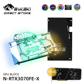 شراءBykski 3070 VGA كتلة المياه التغطية الكاملة ل NVIDIA RTX 3070 المؤسسين الطبعة المبرد GPU كتلة برودة A-RGB N-RTX3070FE-X