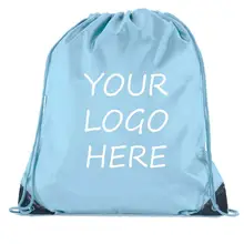 1000 шт./партия экологический рюкзак мешок с кулиской спортивная сумка 210D из полиэстера, на шнурке карман сумка на плечо для путешествий