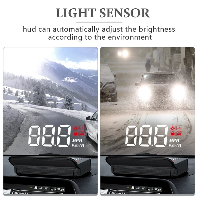WYING M3 Auto OBD2 GPS Head-Up Display Auto Electronics HUD Projector Display Digital Car Speedometer Accessories For All Car 6