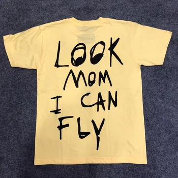 

Travis Scott - Look Mom Can Fly Astroworld Printed Women Men T shirts tees Hiphop Streetwear Rap Star Men Cotton T shirt