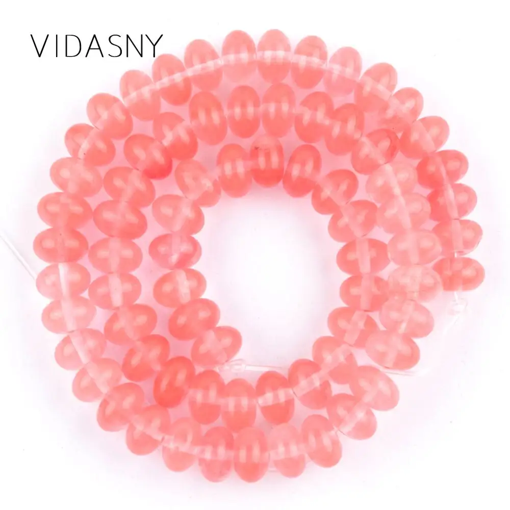 

Natural Watermelon Red Crystal Rondelle Beads For Jewelry Making 4 6 8mm Abacus Spacer Loose Beads Diy Necklace Bracelet 15''