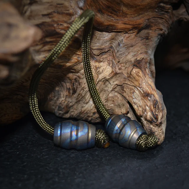 EDC Laiton Begleri Worry Perles Doigt Jouet Bullet Parachute Cord