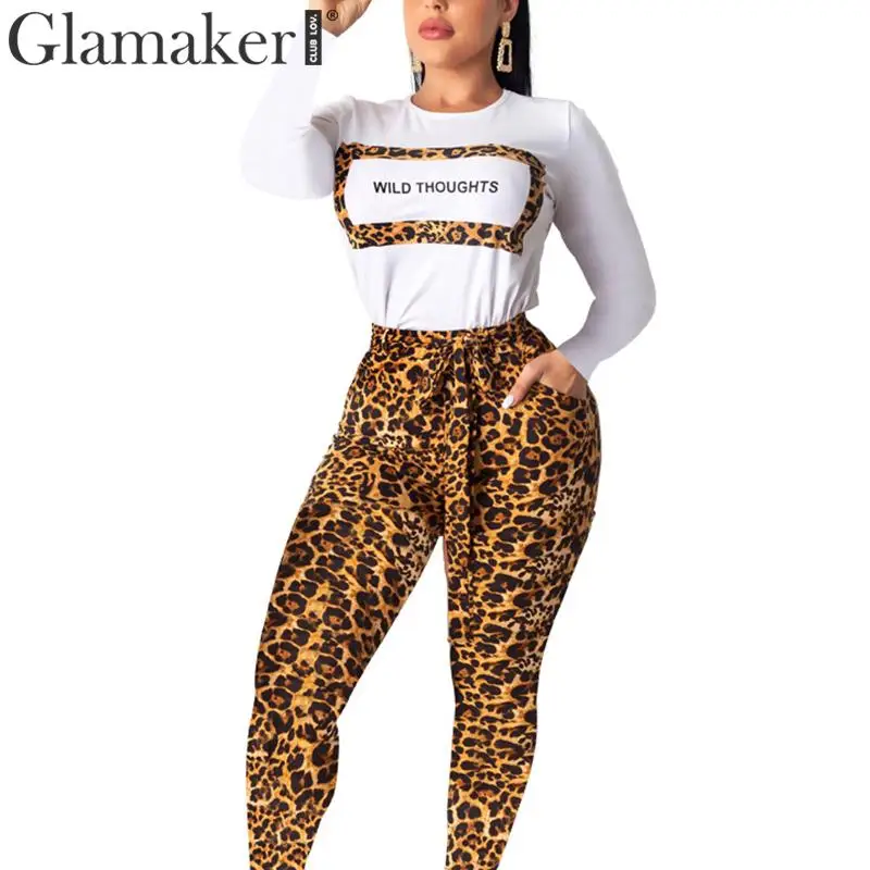 long sleeve leopard print jumpsuit