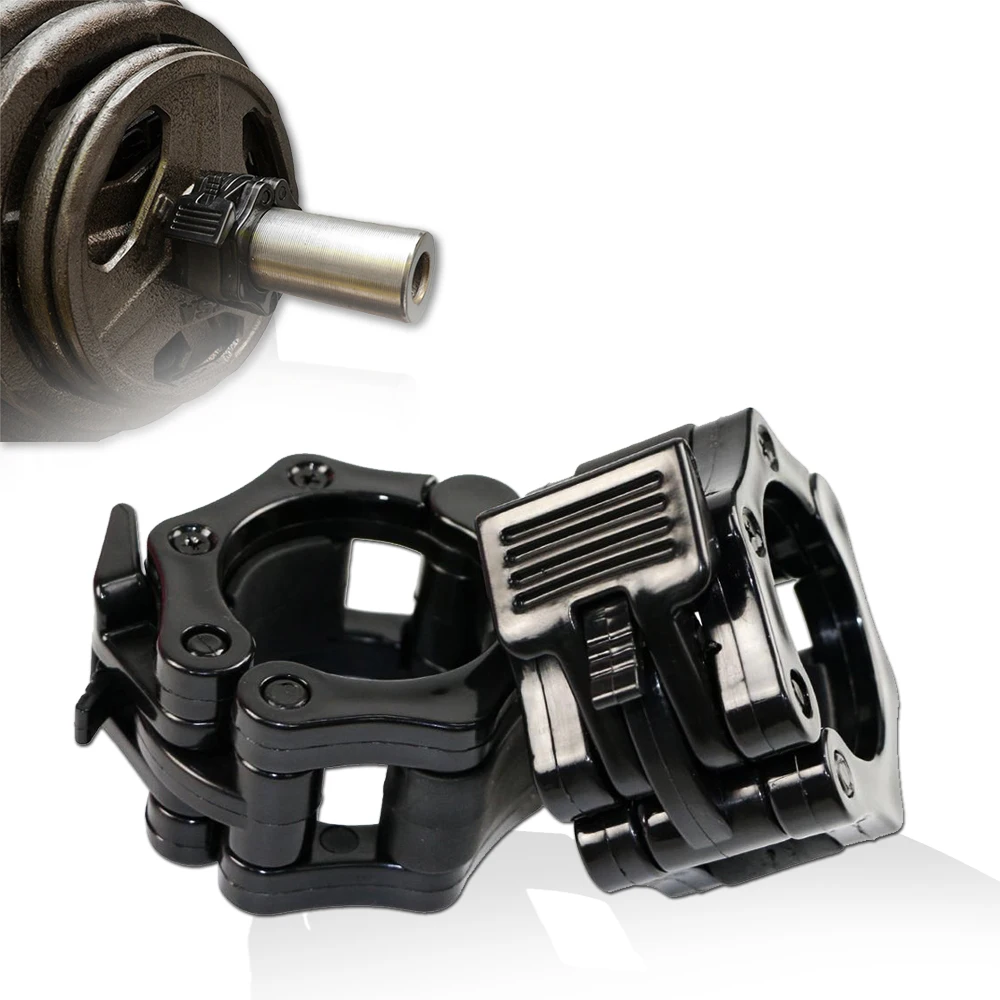 

1 Pair 25mm 50mm Barbell Clamp Locking Collar Pro Barbell Collar Workout Perfect for Weightlifting Dumbbell Fitness Gym Crossfit