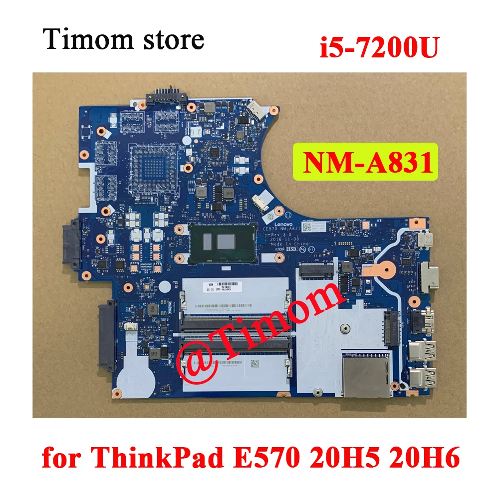 

Встроенная Материнская плата для ноутбука ThinkPad E570 20H5 20H6 01YR709 01YR725 01YR724 01YR708 01YR727 01YR726