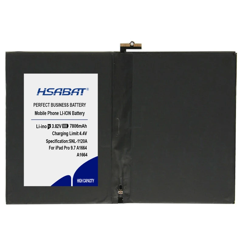 HSABAT 7806 мАч планшет Батарея для iPad Pro 9,7 A1664