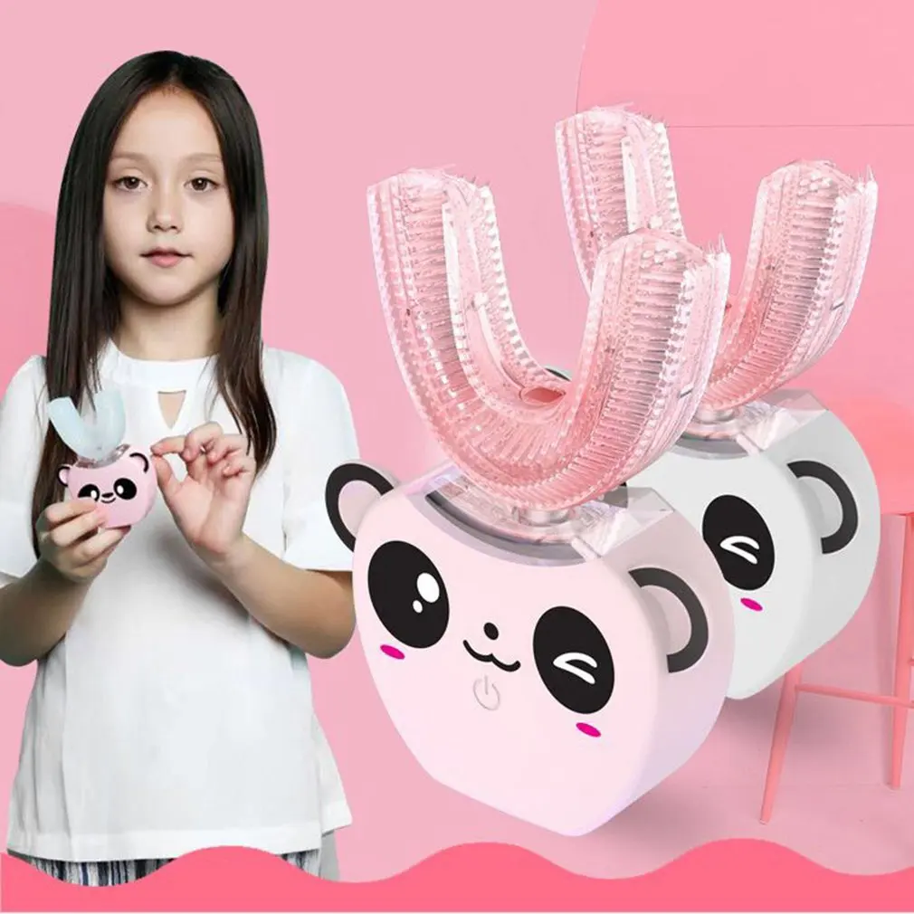 360 Degrees Kids Automatic Sonic Electric Toothbrush U Shaped Head with Music for Children USB Charging Tooth Teeth Whitening 360 Degrees Kids Automatic Sonic Electric Toothbrush U Shaped Head with Music for Children USB Charging Tooth Teeth Whitening