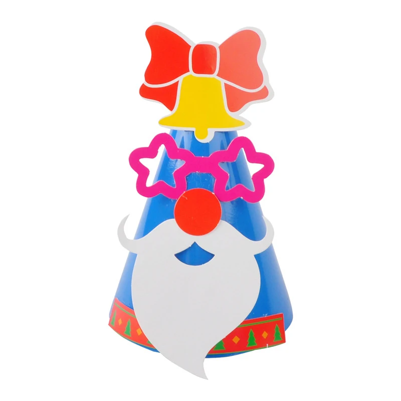 K Children's DIY Handmade Christmas Hat Christmas Hat Pointed Hat Kindergarten Creative Educational Toy Material Package - Цвет: K