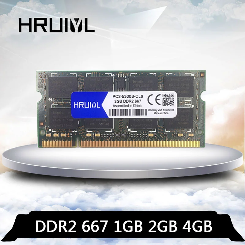 Оптовая торговля DDR2 1 Гб 2 ГБ 4 667 МГц 5300 PC2 DDR 1G 2G 4G для лэптоп ноутбук Память Ram Sodimm 8 В