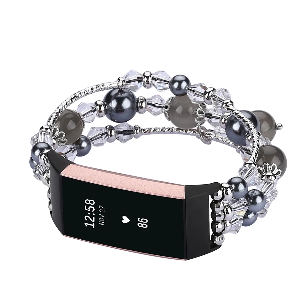 Elegant Fashion Watch Strap with Jewelry Beads Bracelet