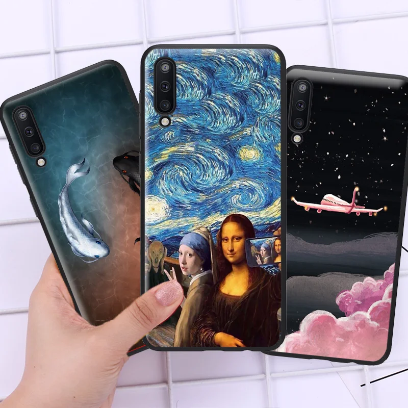 Dog Cat Back Phone Cover for Samsung A2 Core Cartoon Soft Tpu Case Galaxy A5 A7 A6 A8 Plus A9 2018 Protective |