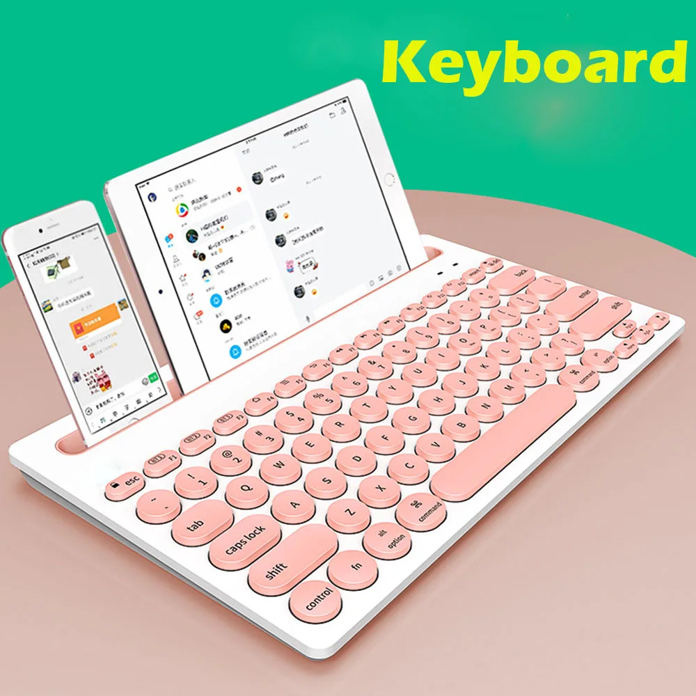 Portable Desk Mini keyboard with Cell Phone Stand Holder for iphone