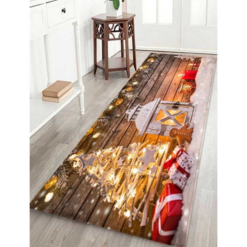 

Christmas Rug Hot Sale Winter Xmas 3D Printing Bathroom Bedroom Bath Mat Kitchen Floor Carpet Hallway Doormat Non Slip Rug