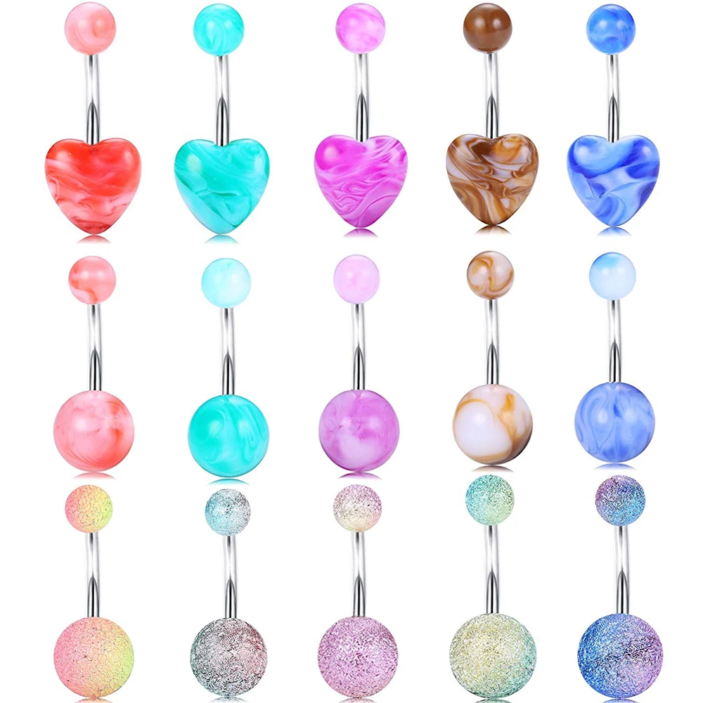 Кольцо для пирсинга живота висячее ювелирное изделие из хирургической