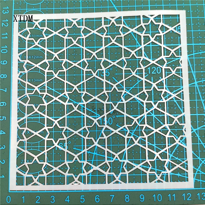 Пентаграмма Пластиковая форма Щит DIY торт шаблоны для вырезания Полые Украшения печать трафарет с кружевом День святого Валентина