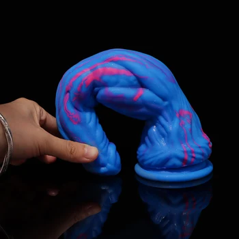 New Arrival Large Anal Sex Toys Butt Fantasy Realistic Dildo Animal Massage For Men Women Big Anal Beads Liquid Silicone Penis 5