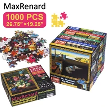 MaxRenard – Puzzle de 1000 pièces en papier Van Gogh, vieux maître de peinture artistique, jeux de Puzzle, jouets pour adultes, cadeaux de noël
