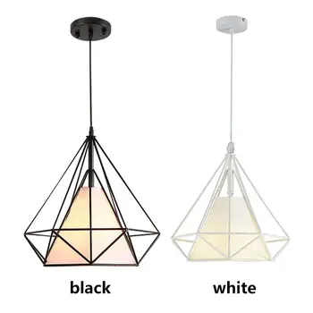 

Pendant Lamp Iron Pendant Light Pendant Light Romantic Dreamlike Fashion E27 Scandinavian Black Retro HangLamp Living Room