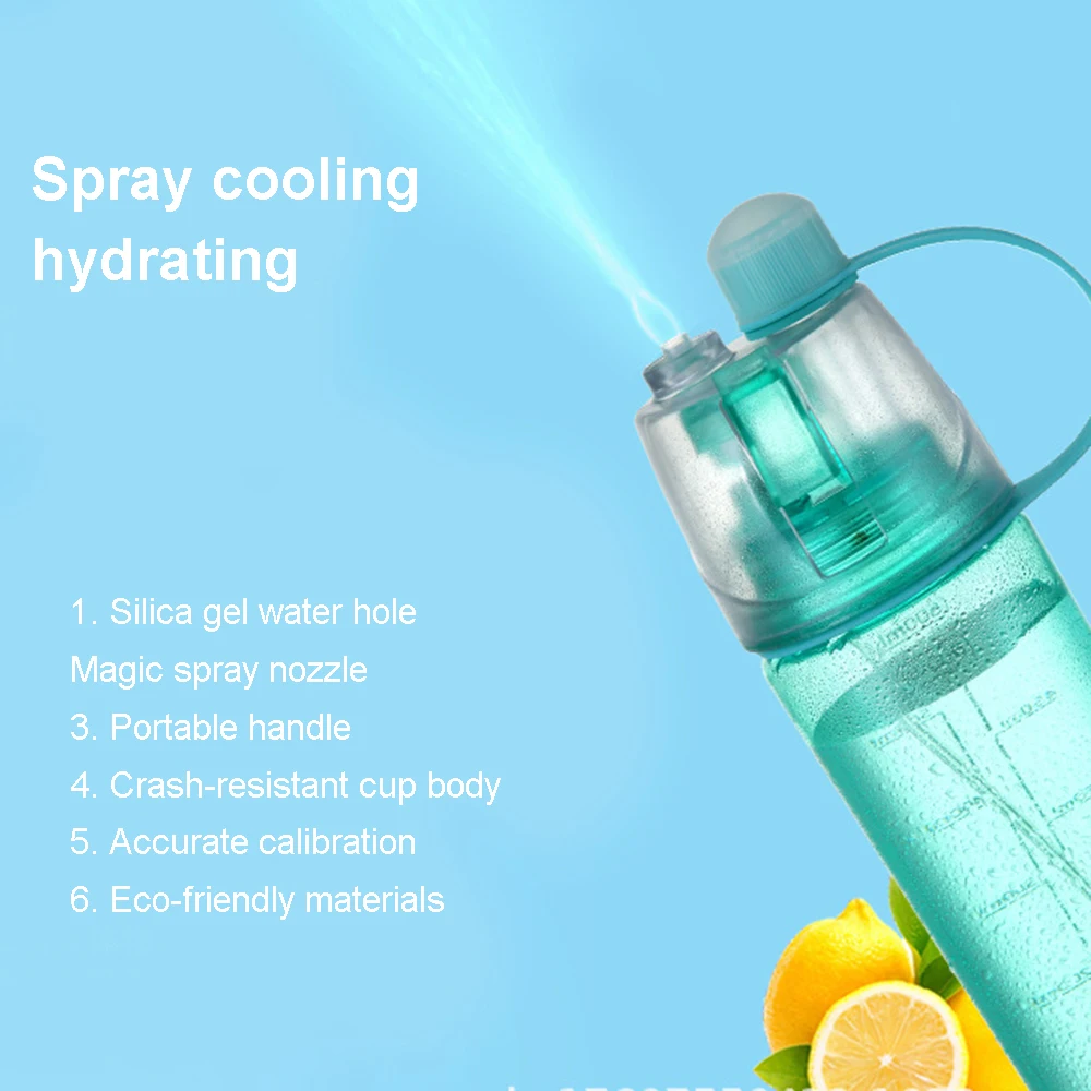 

Outdoor Sports Spray Cup Creative Kettle Solid Plastic Spray Pot Out Of The Portable Kettle Bicycle Shake Cup Rice Water Bottle