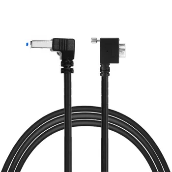 

Down Angled 90 Degree USB 3.0 A plug to Micro B Left Angled Camera Cable 35cm