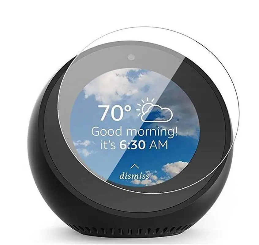 

Premium Tempered Glass Screen Protector for Amazon Echo Spot Film Protective Guard Cover
