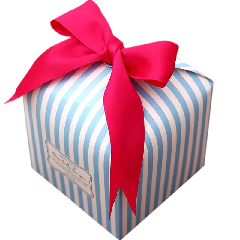 

Original Fresh Butter Bow Gift Box Packing Box Premium Gift Box Sugar Box Carton Wedding Birthday Party Gift Boxes Bags