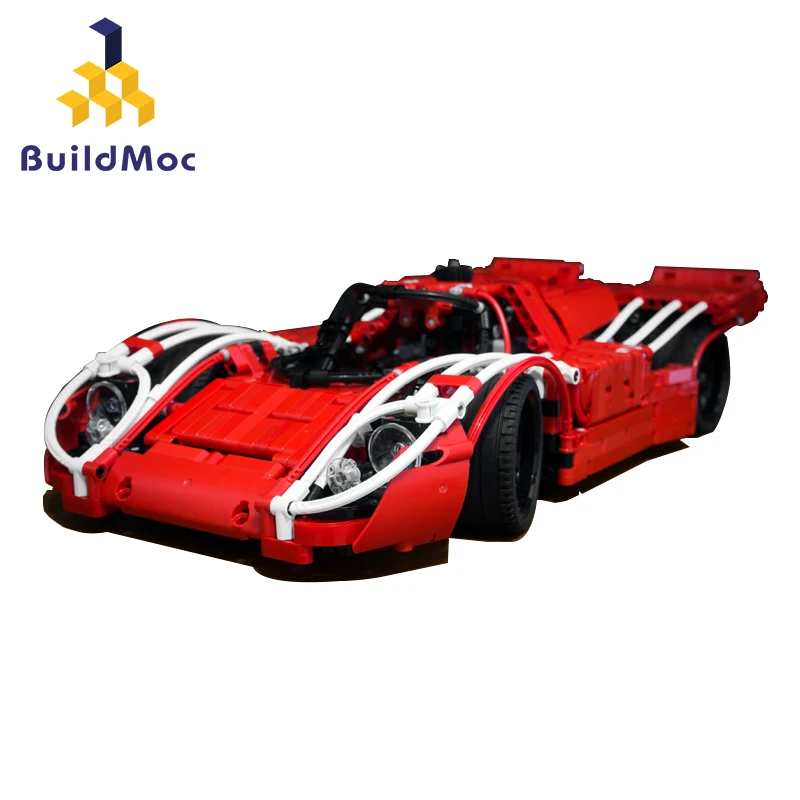 

Technology Gear Machinery 3600 917K 23 Sports Car Engine Formula Racing Brick Parts Package Building Blocks Bricks Toys Kid