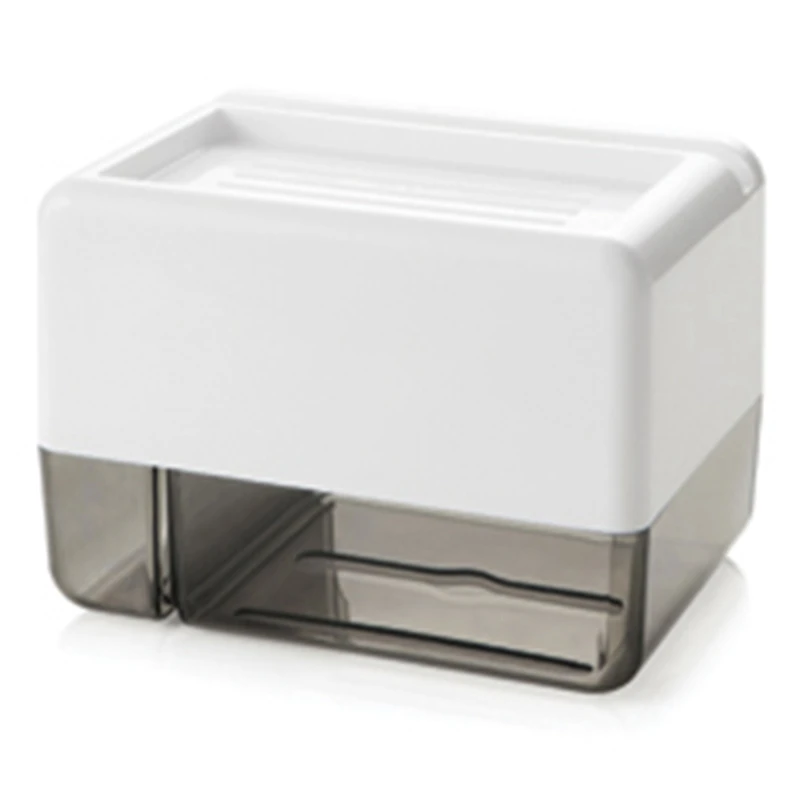 Wall-Mounted Bathroom Tissue Dispenser Tissue Box Holder for Roll Paper Towels Mobile Phone Rack