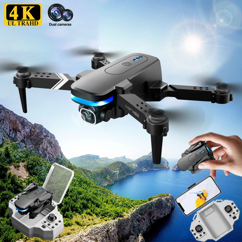 2021 New KY910 Mini Drone 4k HD Dual Camera profesional Rc Drones Wifi Fpv Toy Outdoor Quadcopter Fixed height Boy | Игрушки и хобби