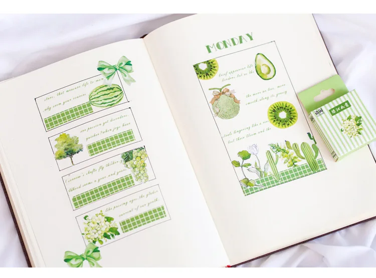 20 наборов Kawaii канцелярские наклейки летняя серия времени дневник планировщик декоративные мобильные наклейки скрапбукинг DIY наклейки для