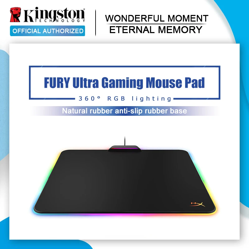 Новый игровой коврик для мыши Kingston HyperX FURY Ultra RGB креативный компьютерный ESports dota 2