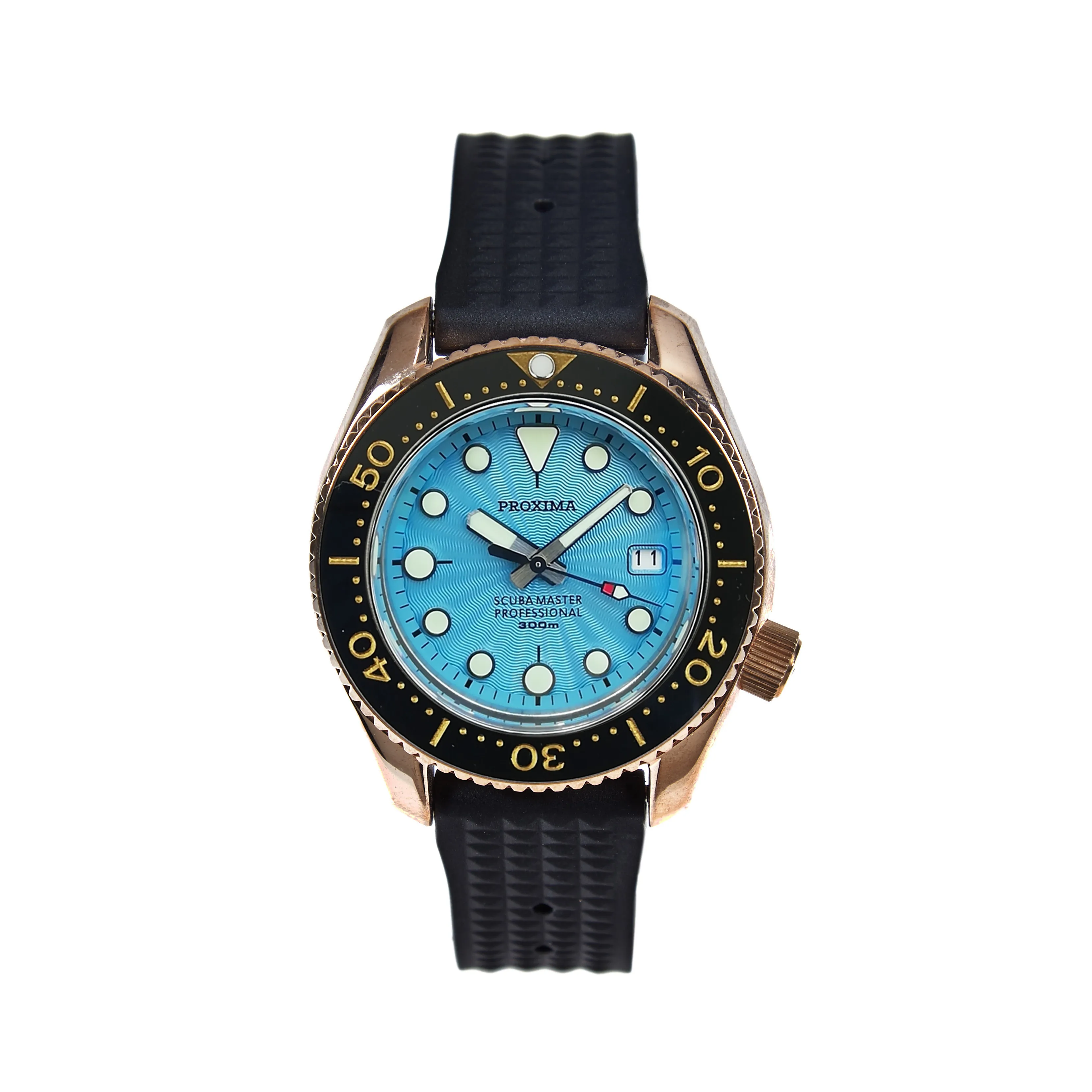 PROXIMA SBDX001 WAVE NH35 Tuna Diver автоматические наручные часы MarineMaster CUSN8 Бронзовый
