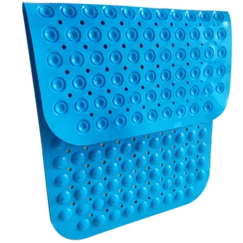 

Non-Slip Shower Mat,Bathroom Mat, Non-Slip Shower Mat, with Suction Cup and Drain Hole, Machine Washable(46X78cm, Blue)